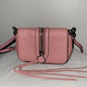 Rebecca Minkoff pink small crossbody handbag